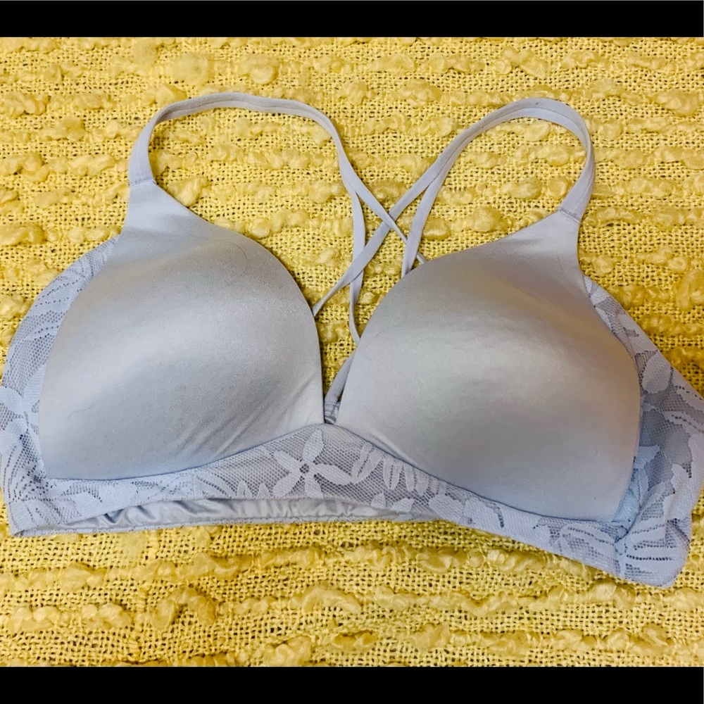 Aerie sunnies wireless blue bra 38B